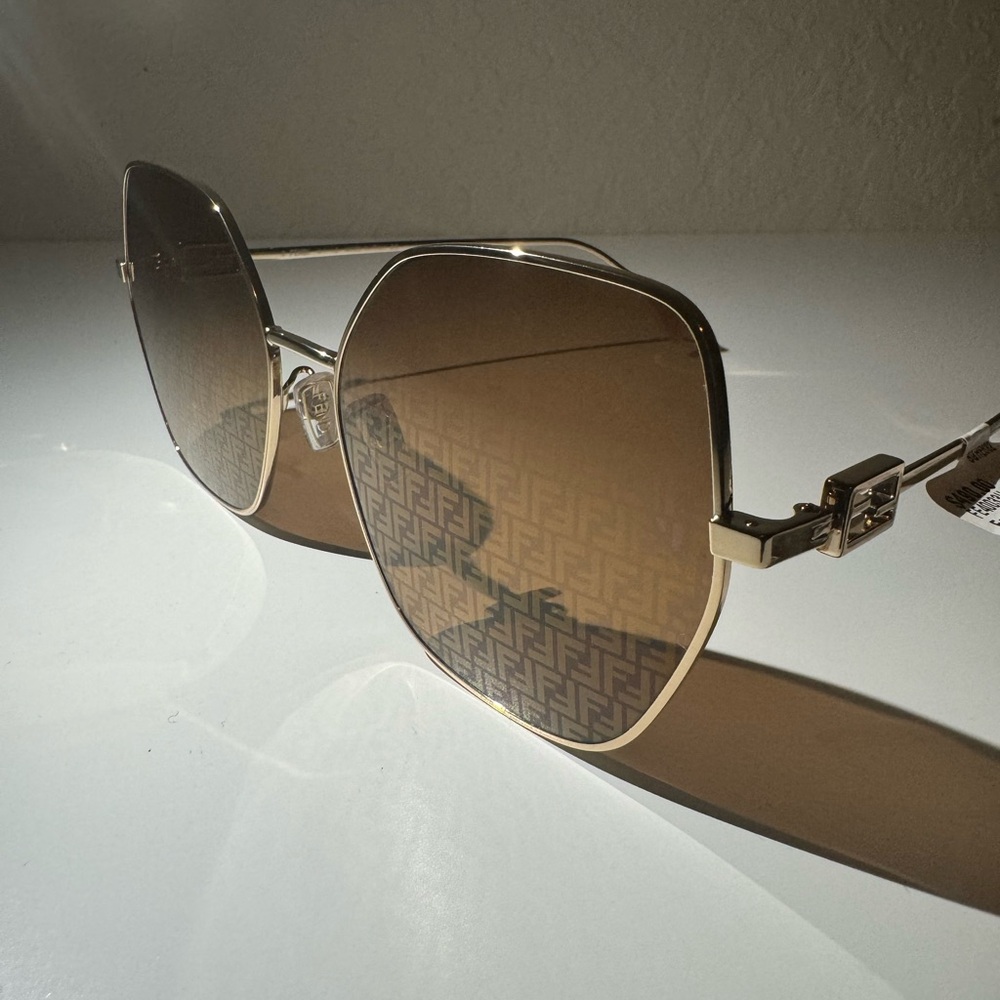 Fendi Gold Sunglasses for Women